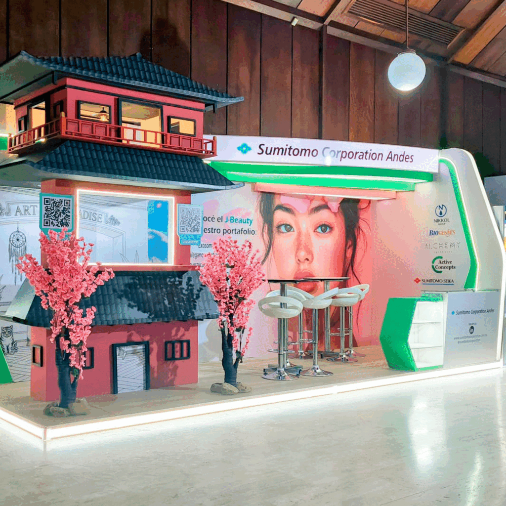 Diseño y montaje de stand comercial para feria - Ojo de Pez